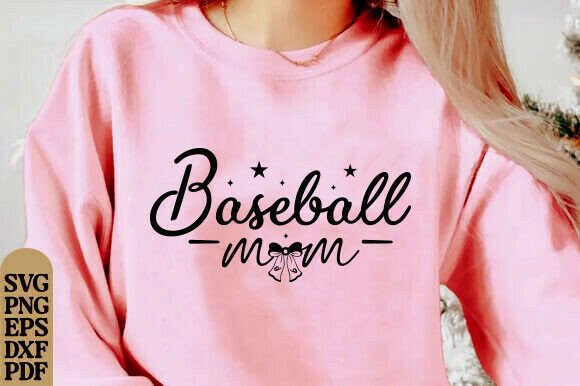 Baseball Mom SVG: Graphics for T-Shirt Designs