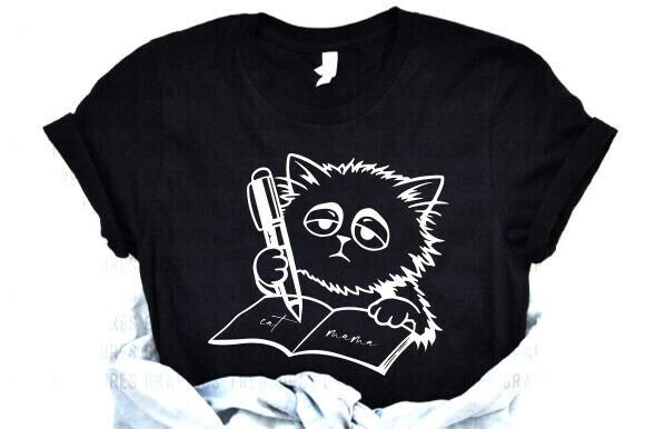 Cat Mom SVG: Graphics for T-Shirt Designs
