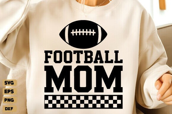 Football Mom SVG: Graphics for T-Shirt Designs