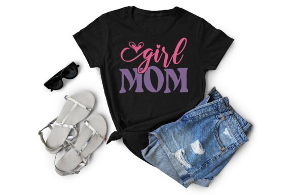 Girl Mom SVG PNG: Graphics for T-Shirt Designs