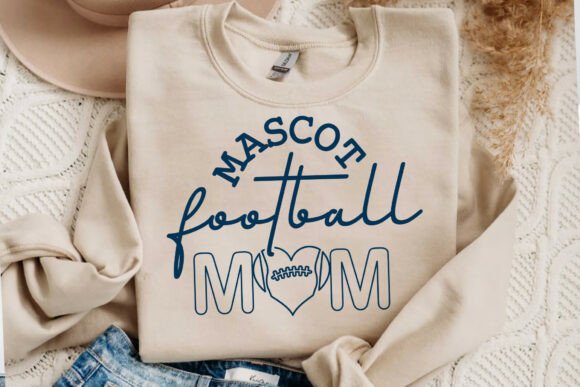 Mascot Football Mom Graphics for T-Shirt Designs