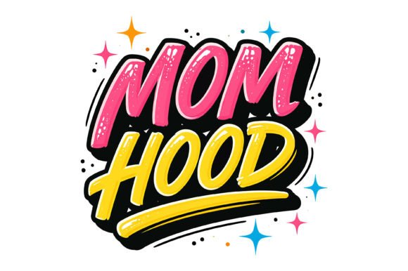 Momhood Bold Graffiti SVG for Graphics & T-Shirt Designs