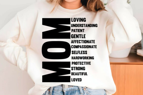 Mother's Day Trendy T-shirt PNG Mom Svg: Graphics & T-Shirt Designs