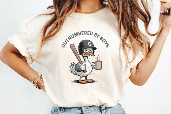 Outnumbered by Boys Goose SVG for Graphics