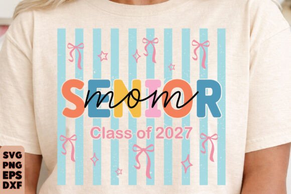 Preppy Senior 2027 Graphics for T-Shirt Designs