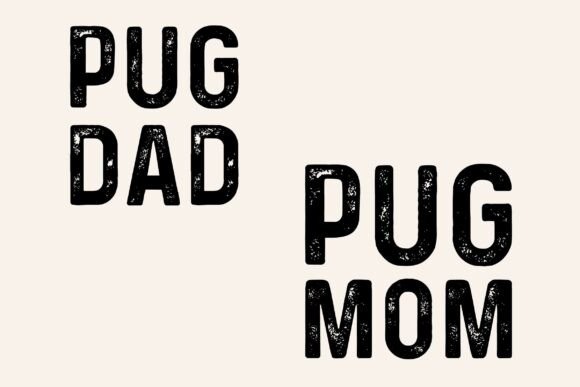 Pug Dad Mom SVG Bundle: Graphics for T-Shirt Designs