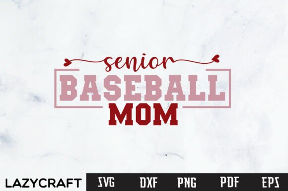 Senior Baseball Mom SVG: Pro Graphics for T-Shirt Designs