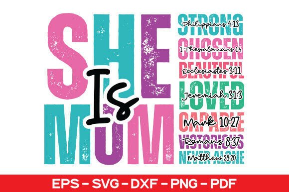 She is Mom SVG: Premium Graphics for T-Shirt Designs