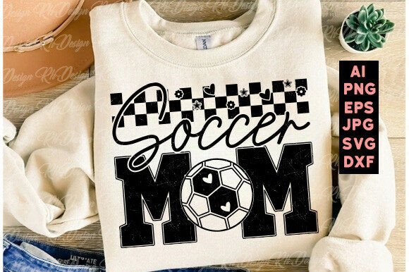 Soccer Mom SVG & Dad PNG: Graphics for T-Shirt Designs